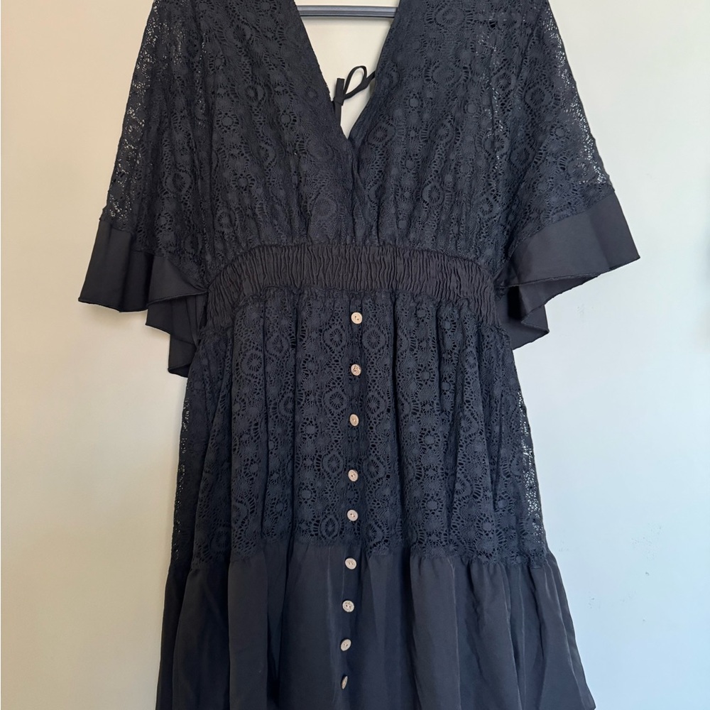 Source Unknown Black Lace Dress